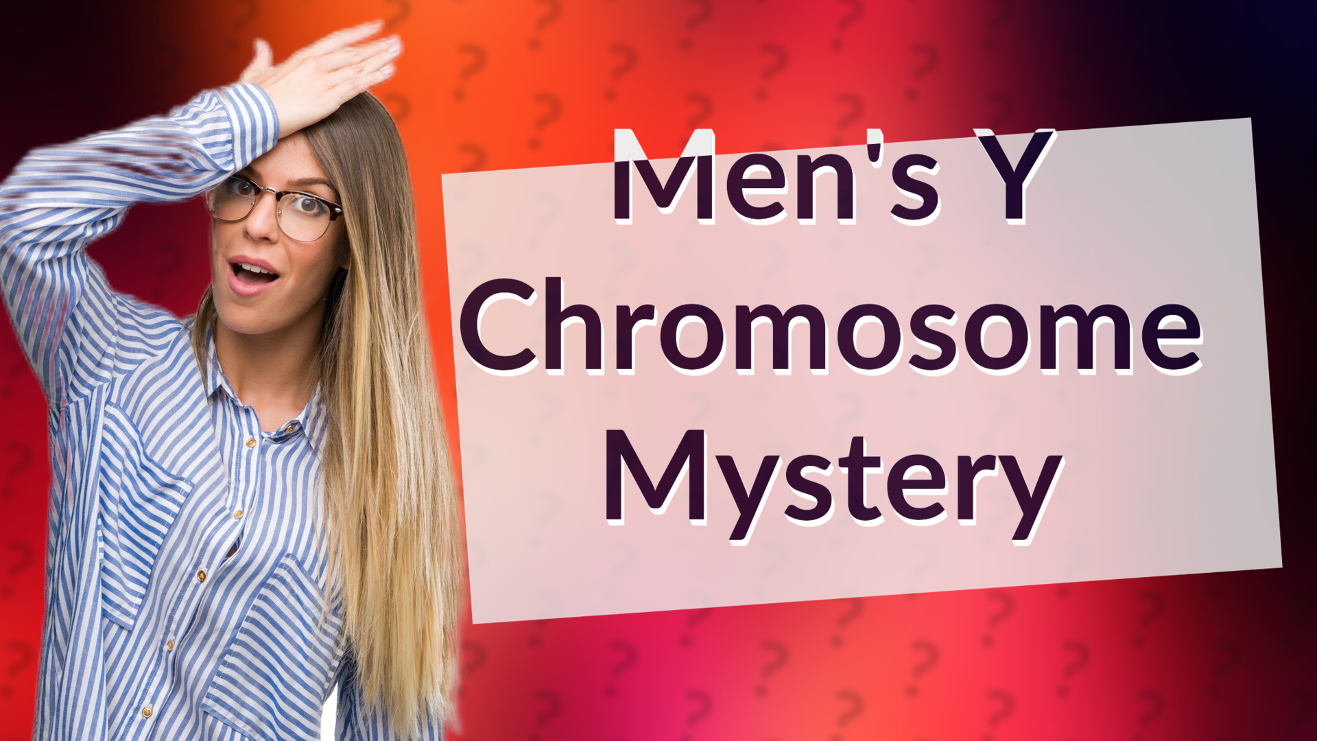 Men's Y Chromosome Mystery