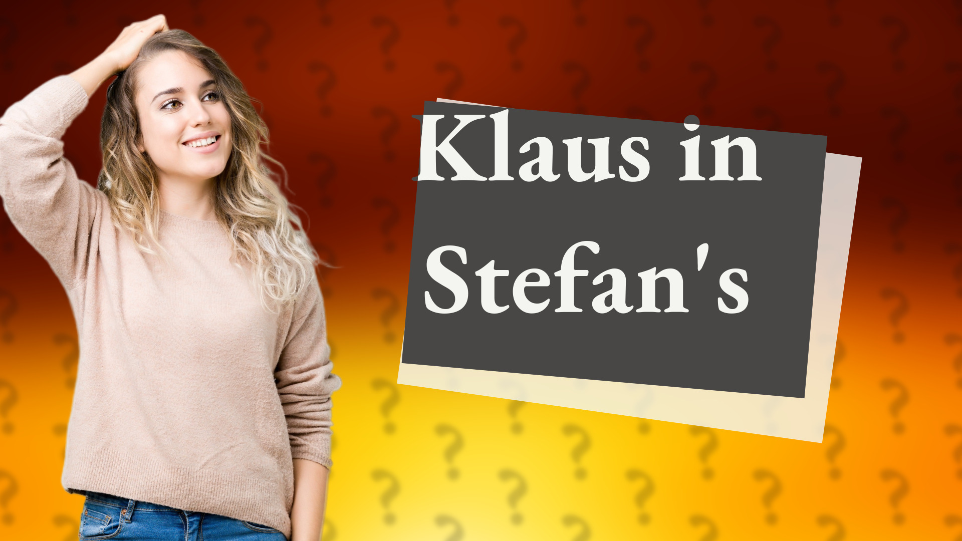 Klaus in Stefan's