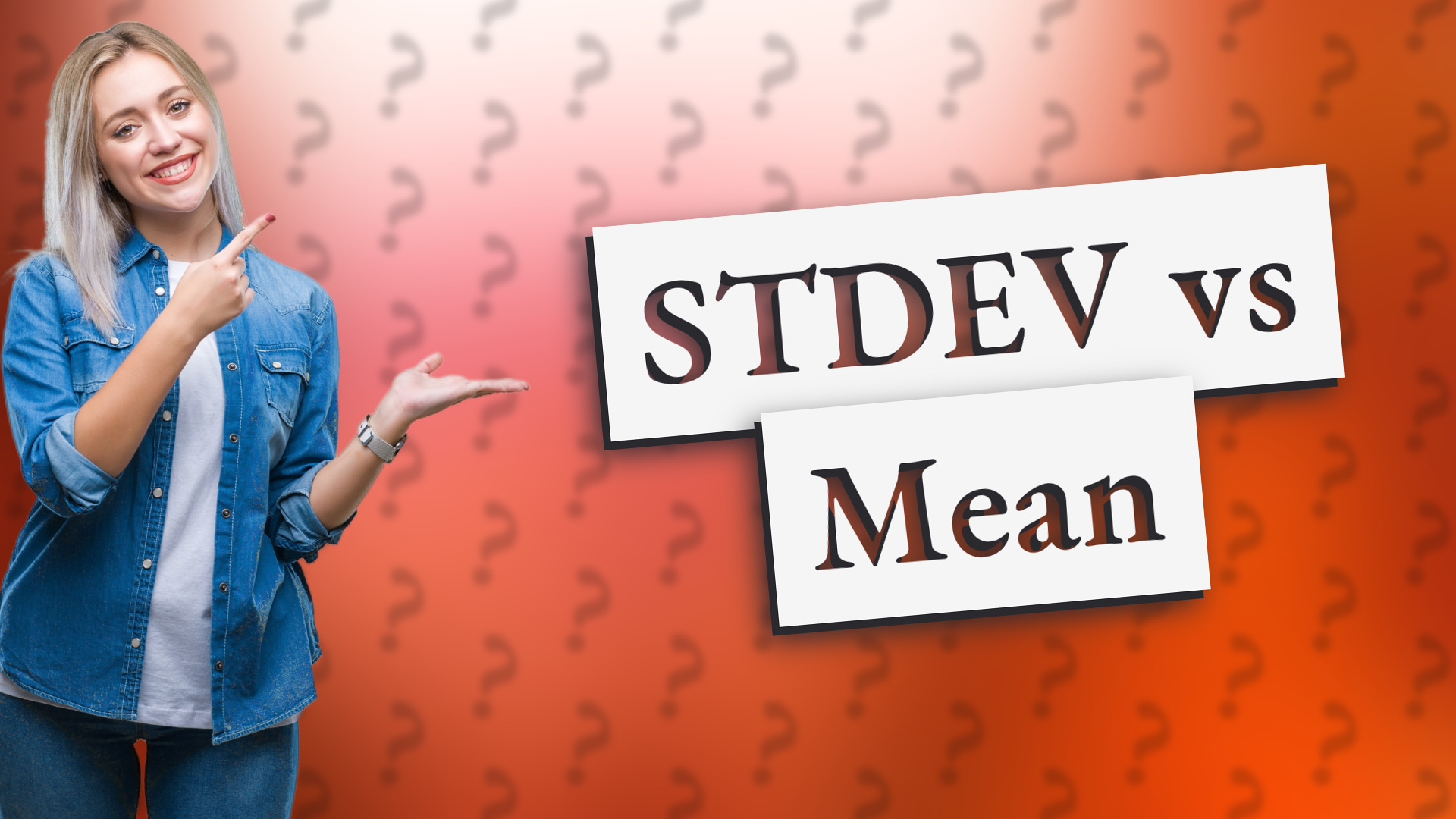 STDEV vs Mean