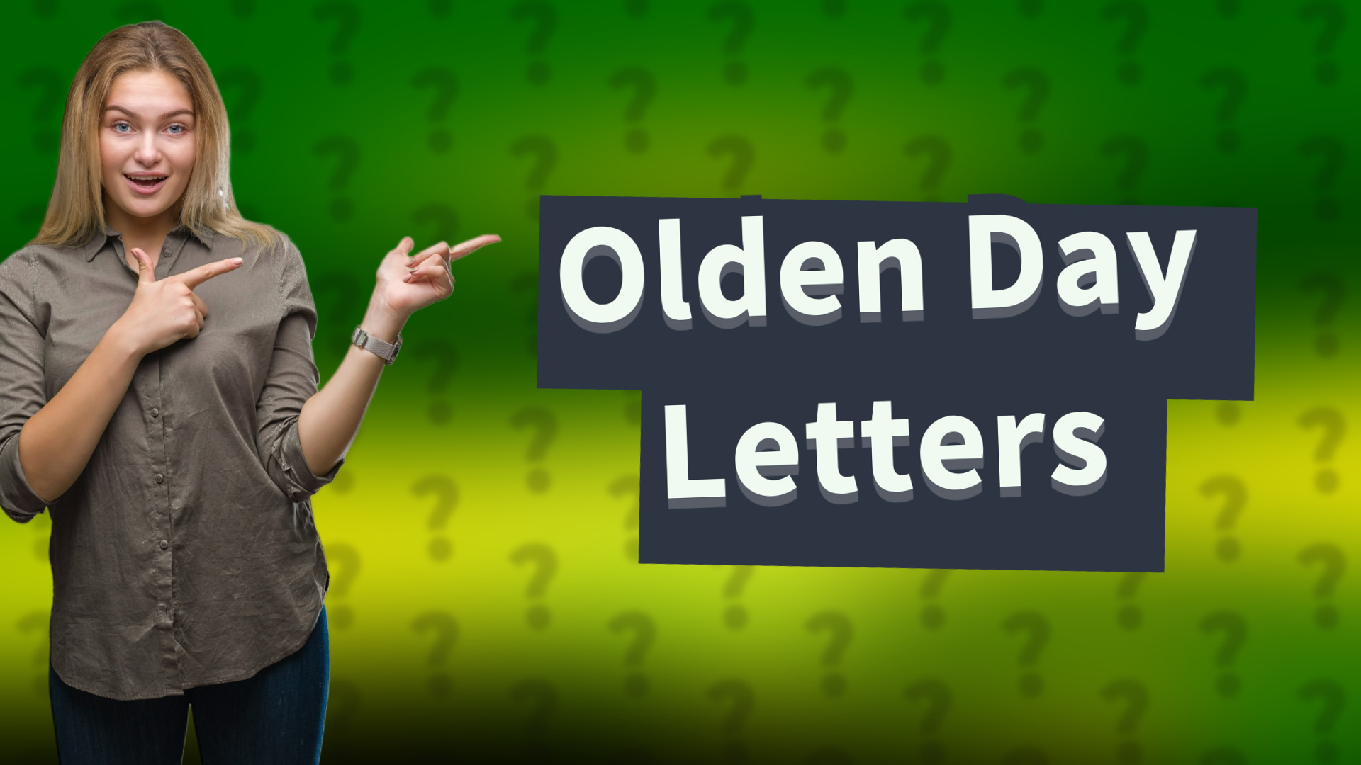Olden Day Letters