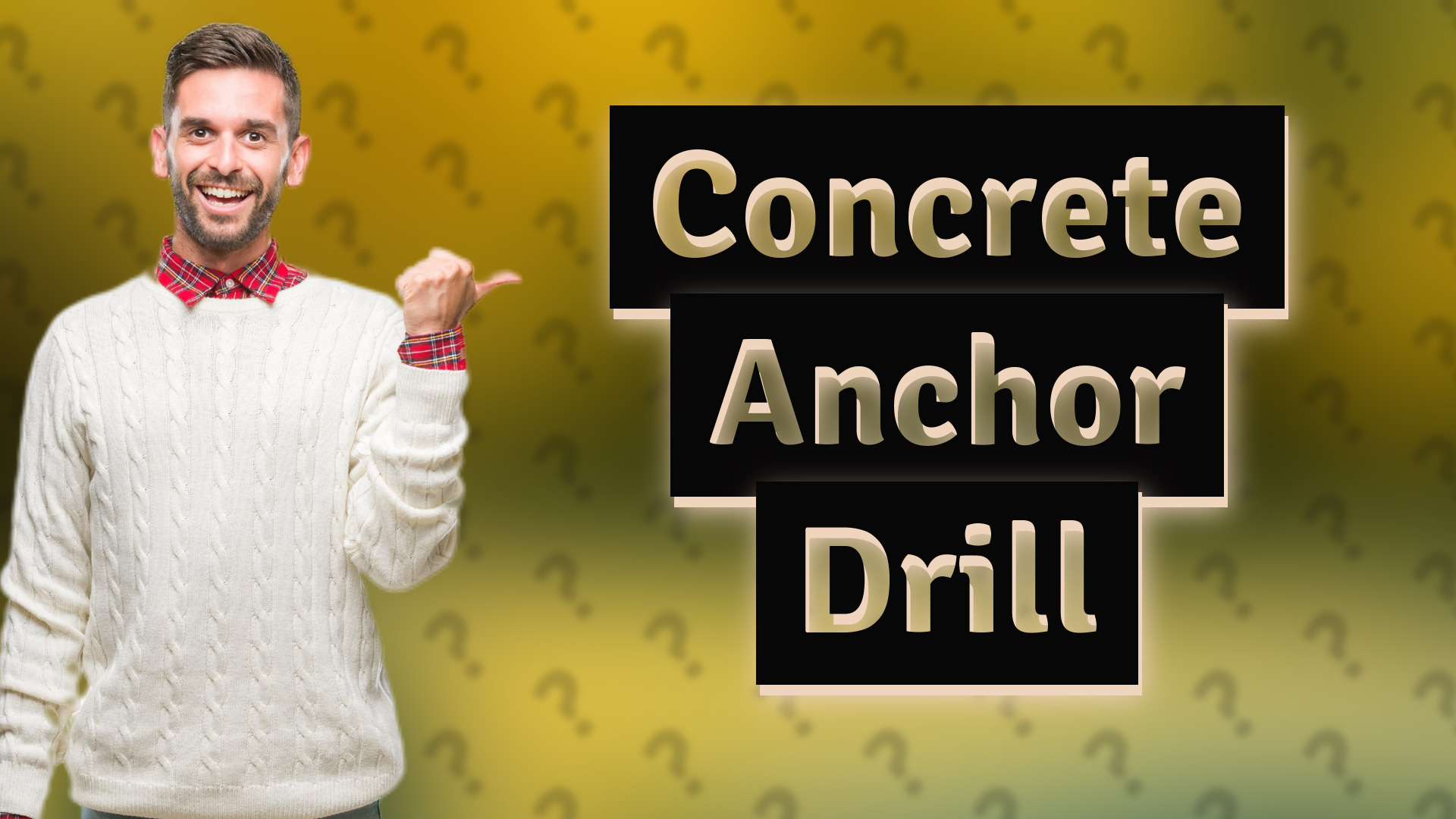 Concrete Anchor Drill