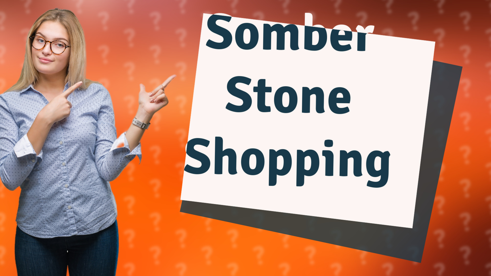 Somber Stone Shopping