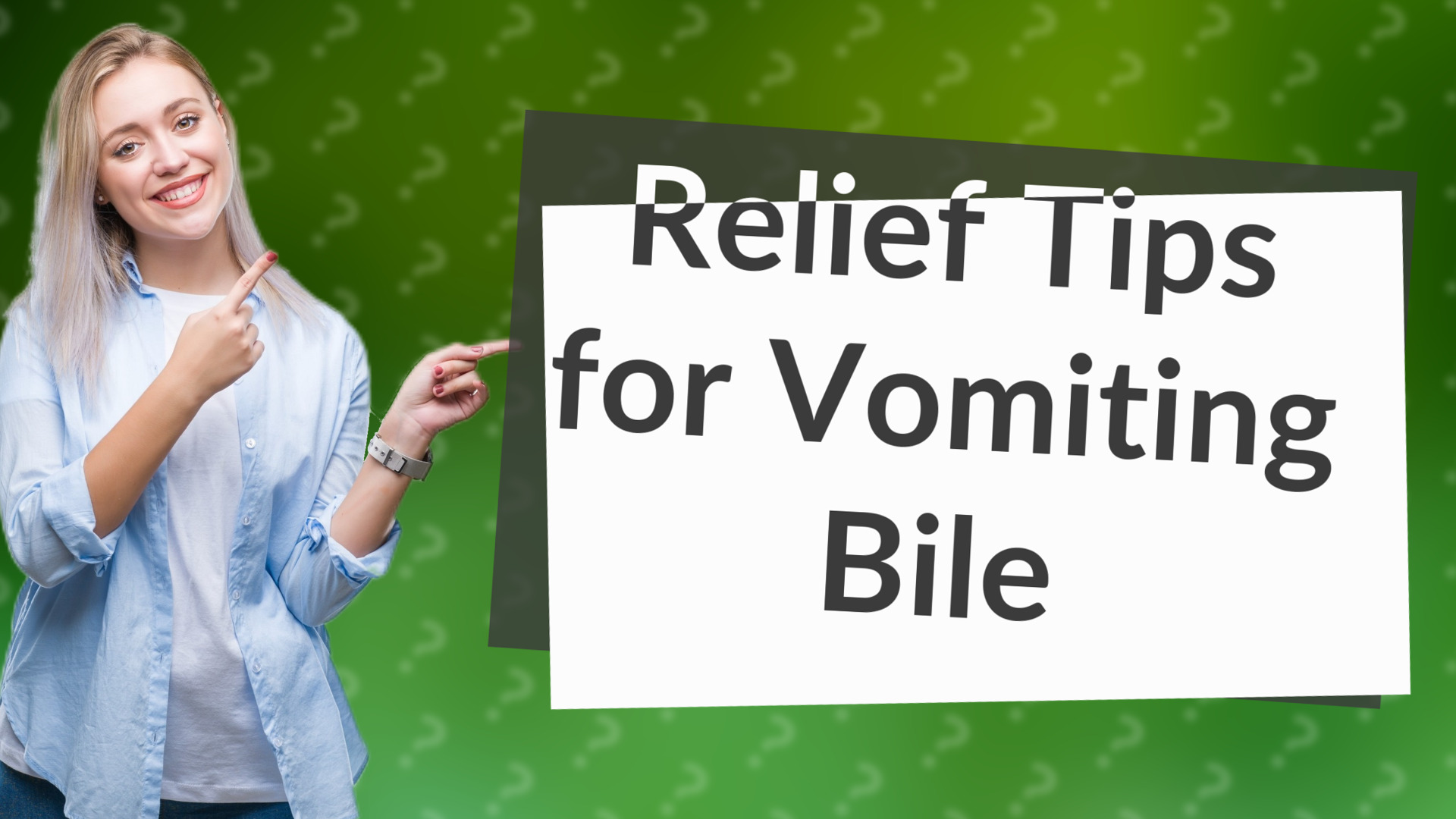 Relief Tips for Vomiting Bile