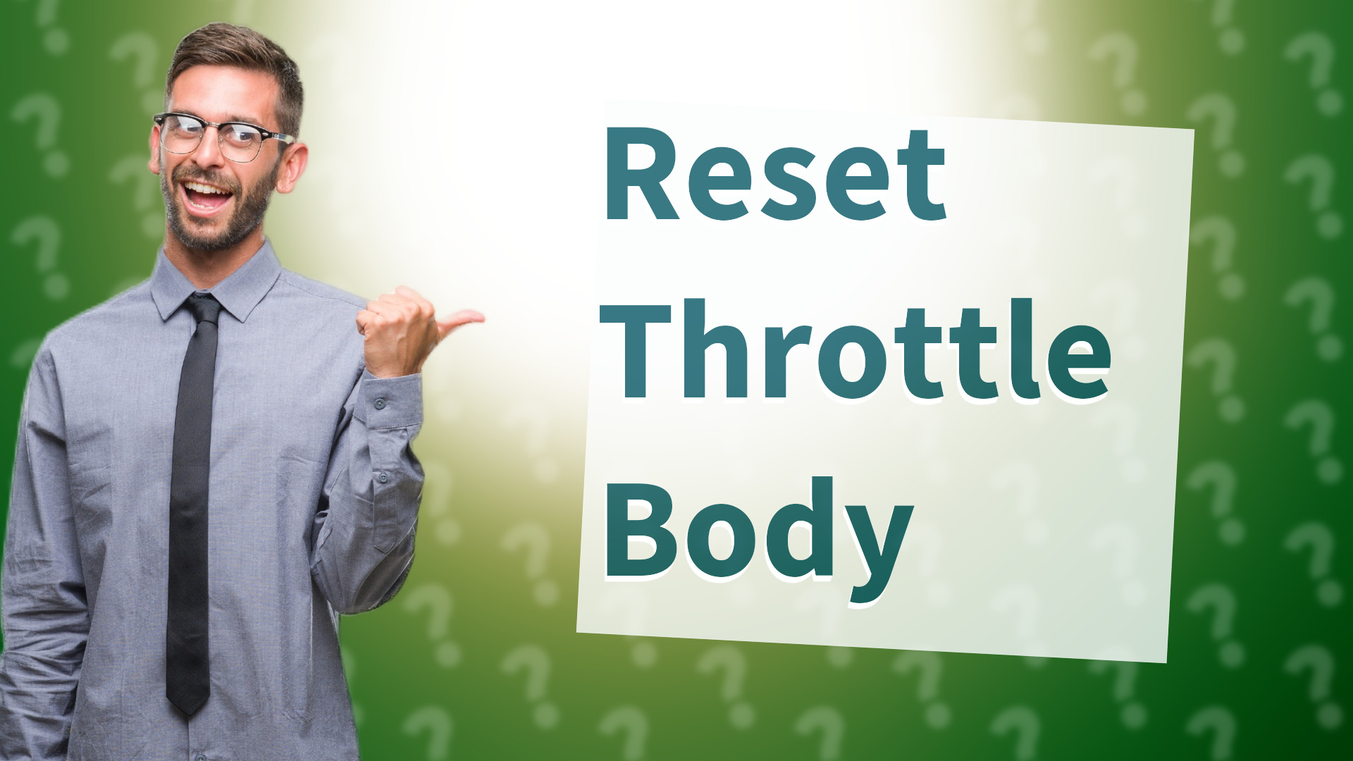 Reset Throttle Body