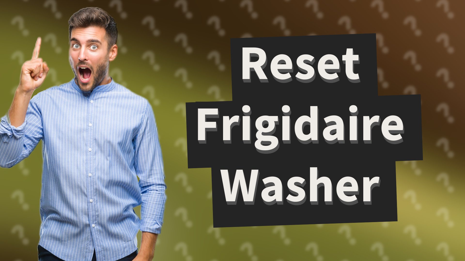 Reset Frigidaire Washer
