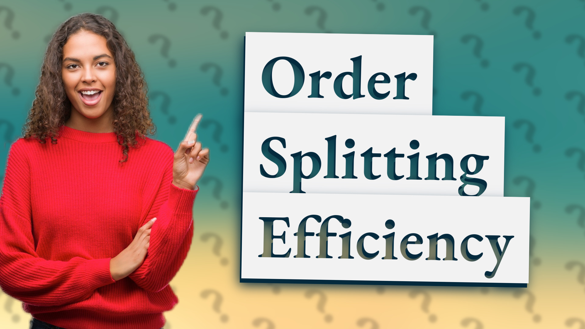 Order Splitting Efficiency