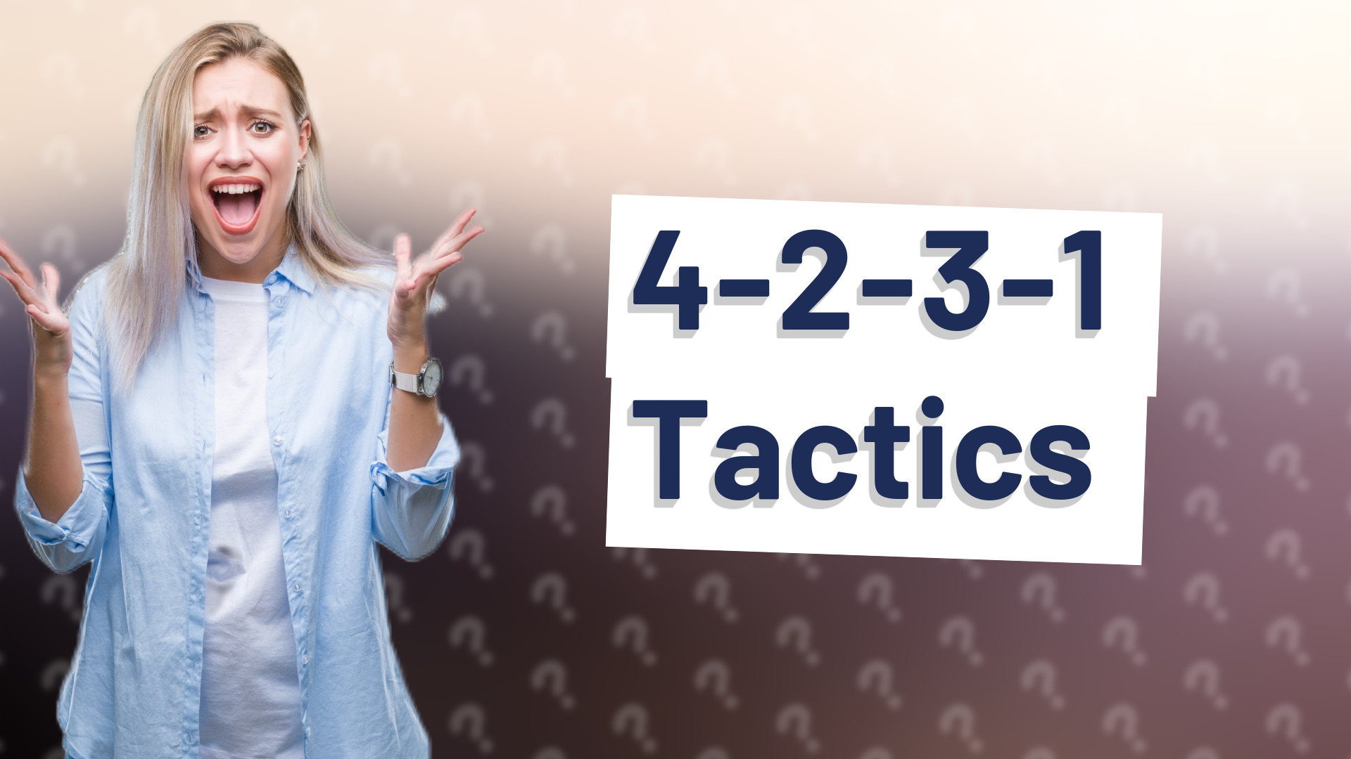 4-2-3-1 Tactics