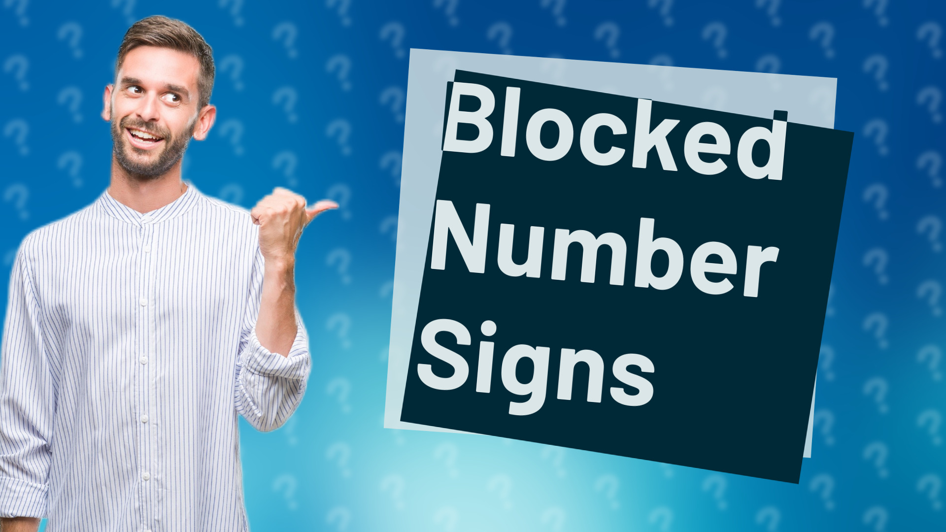 Blocked Number Signs