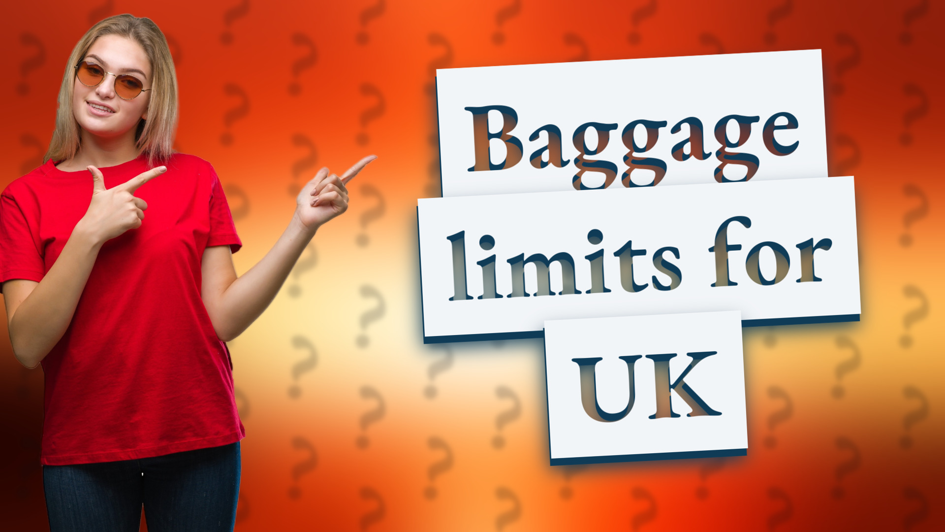 Baggage limits for UK