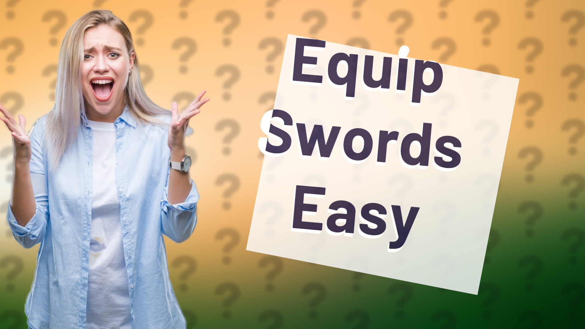 Equip Swords Easy