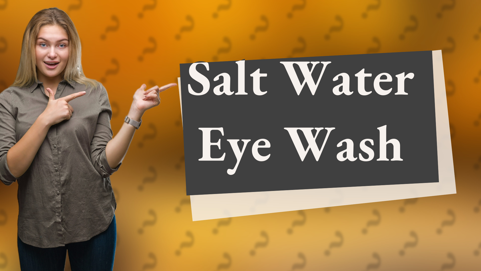 Salt Water Eye Wash