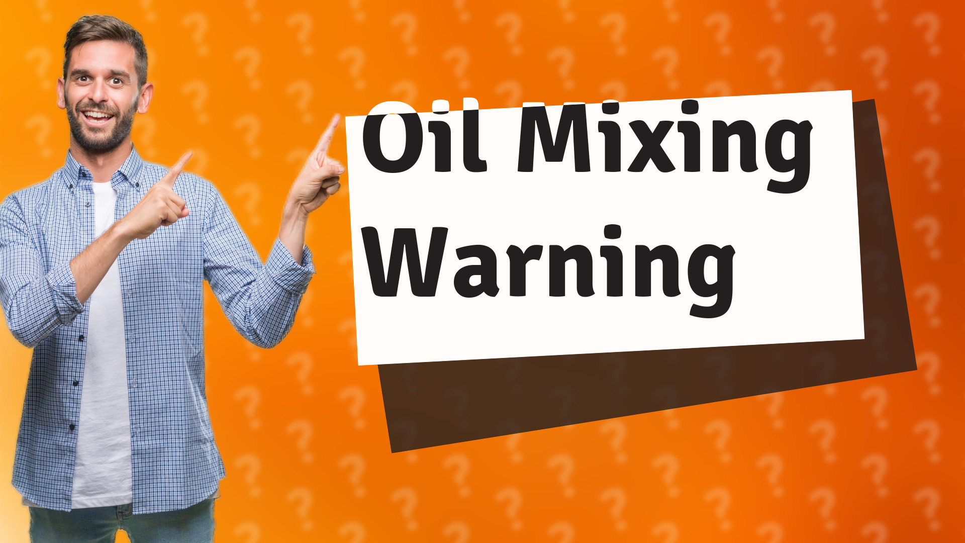 Oil Mixing Warning