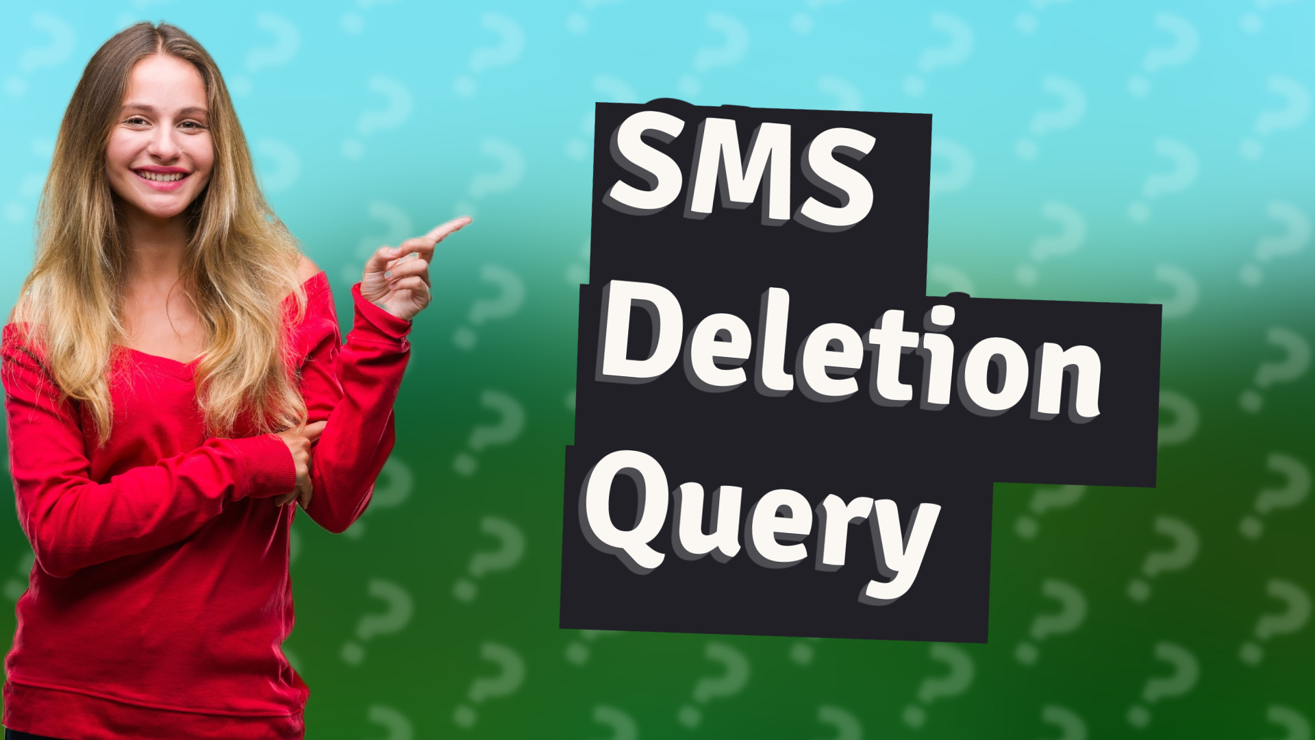 SMS Deletion Query