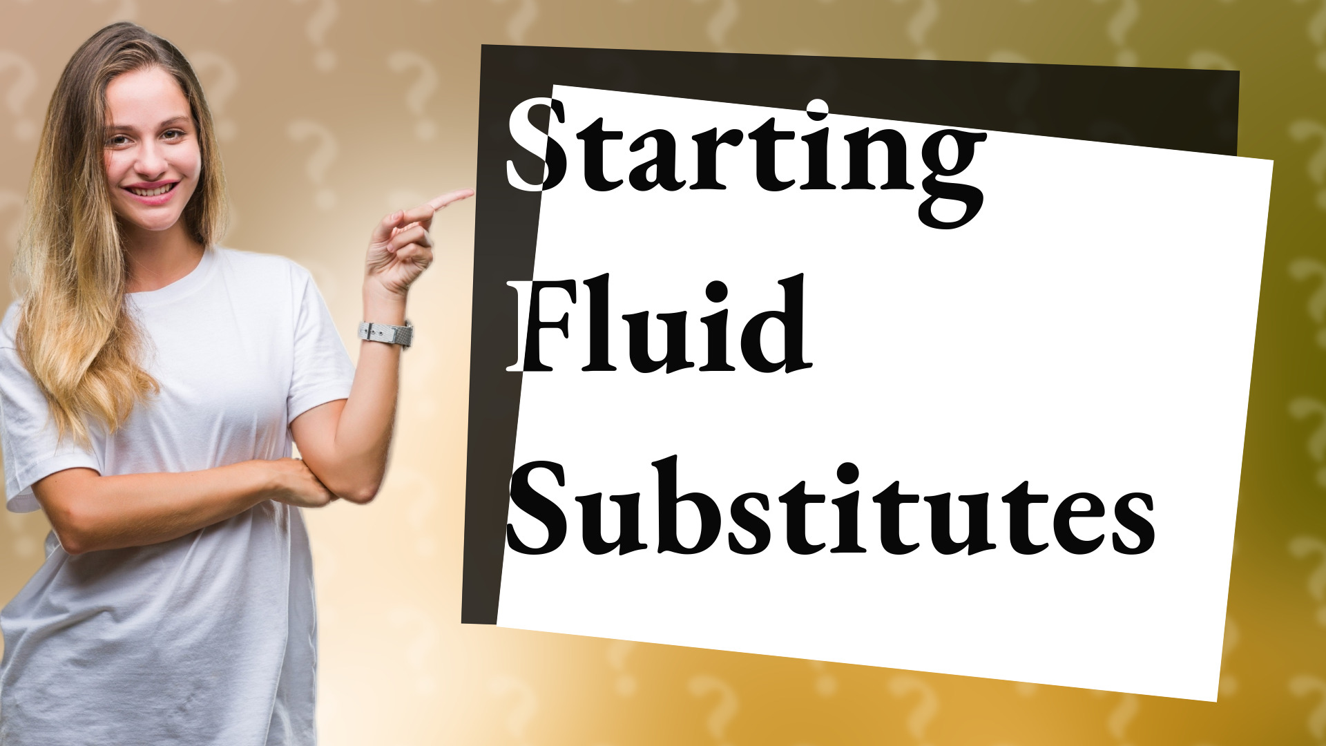 Starting Fluid Substitutes