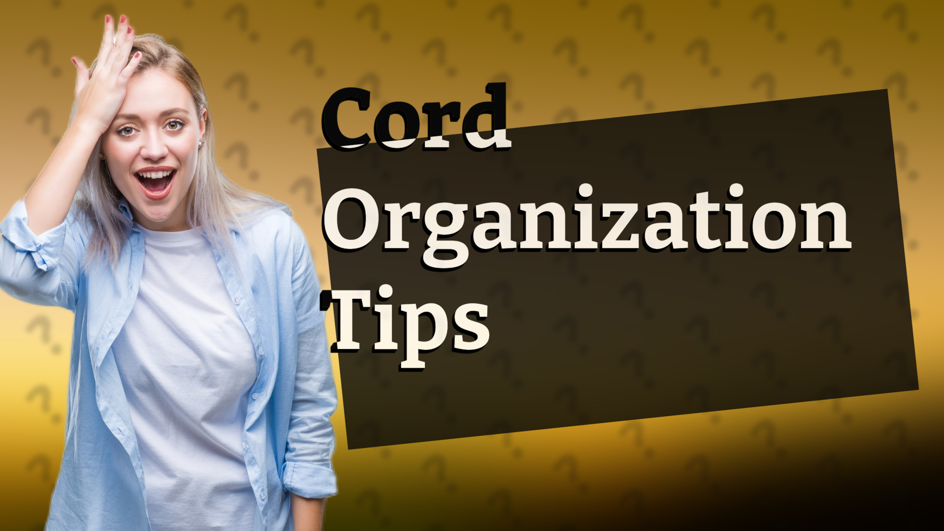 Cord Organization Tips