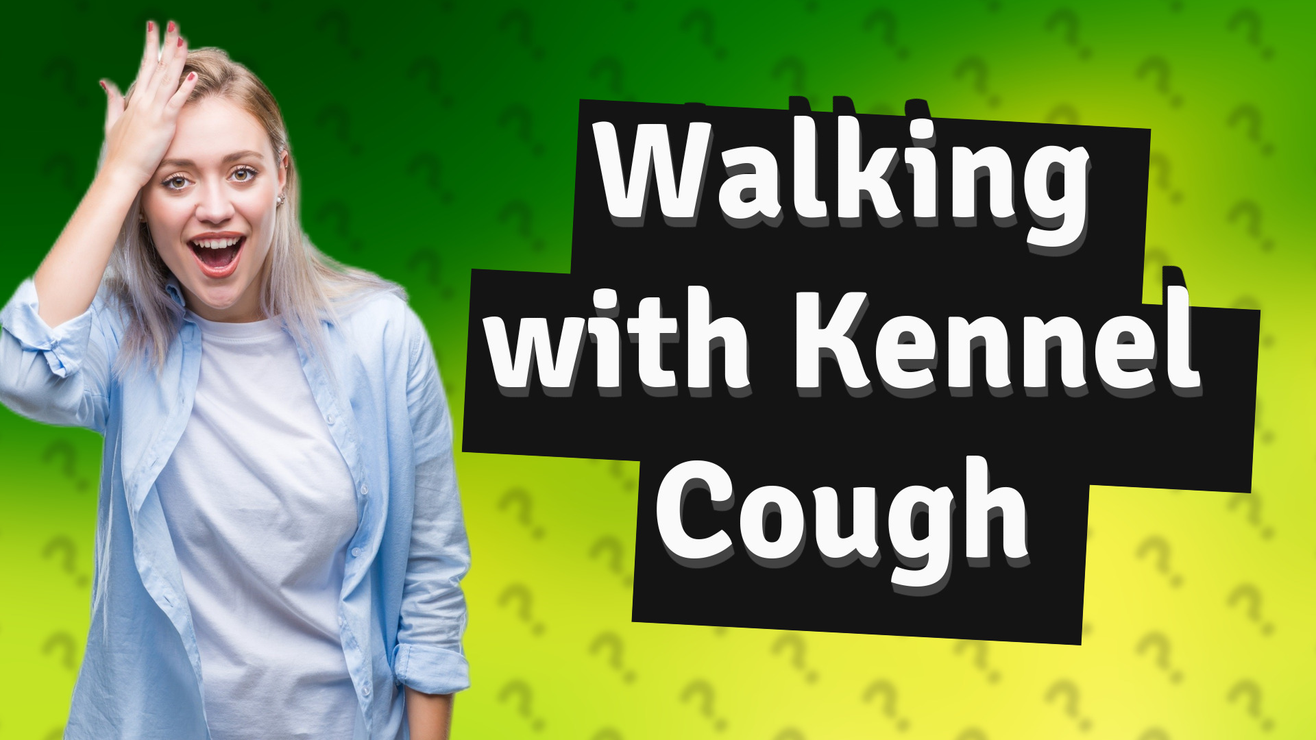 Walking with Kennel Cough