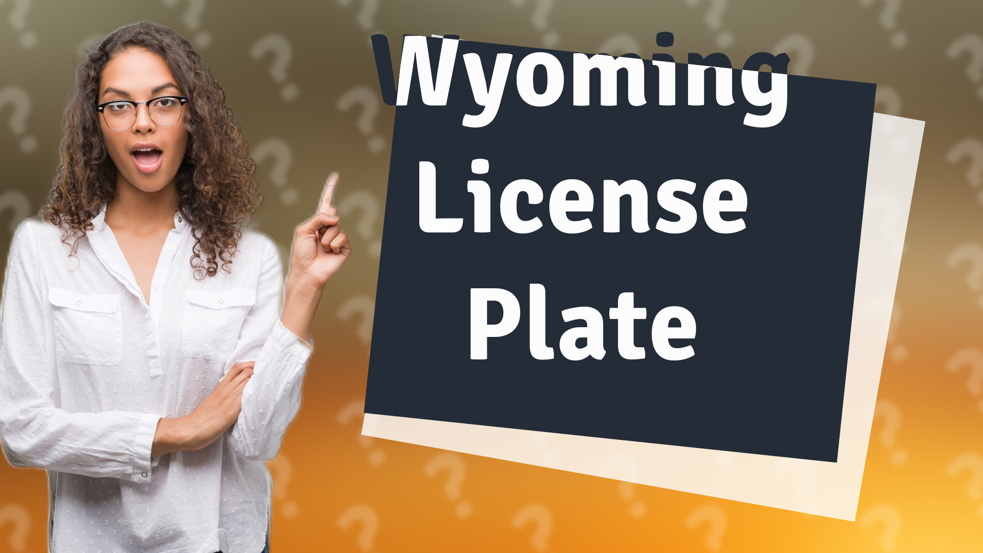 Wyoming License Plate