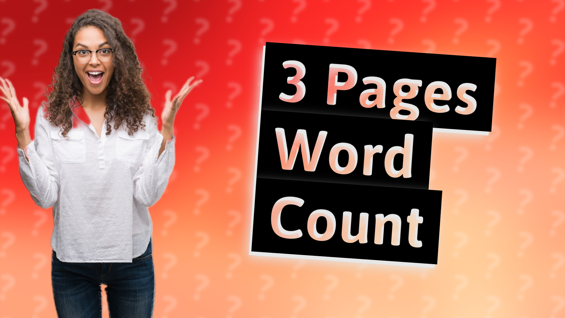 3 Pages Word Count