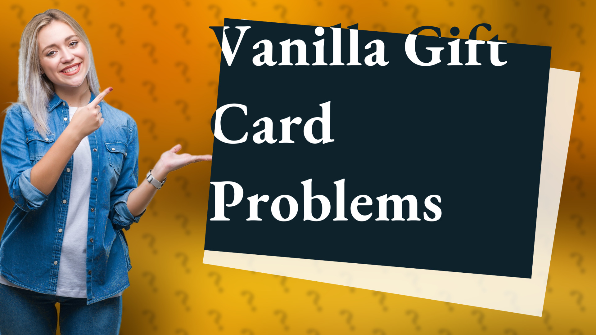 Vanilla Gift Card Problems