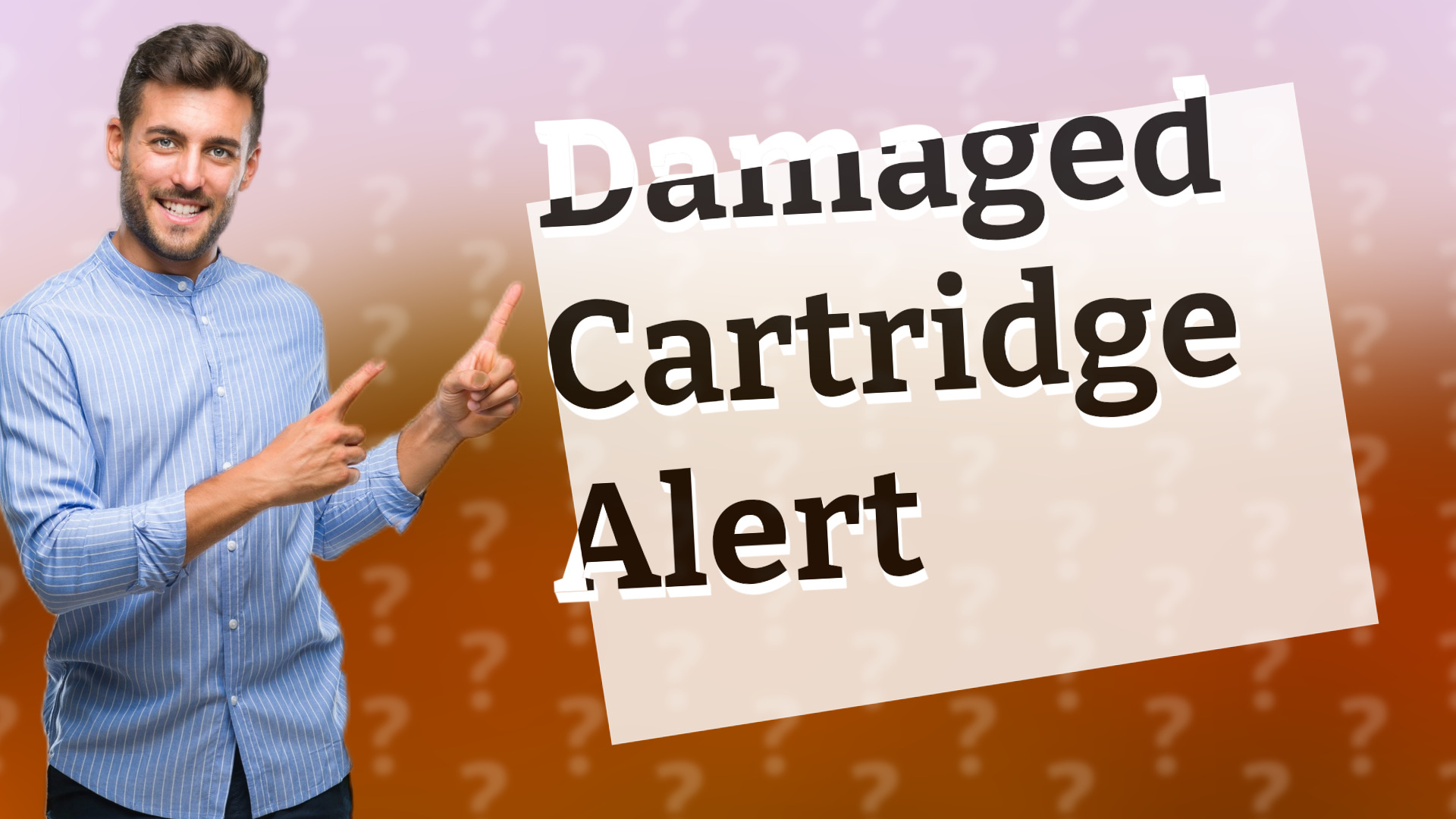 Damaged Cartridge Alert