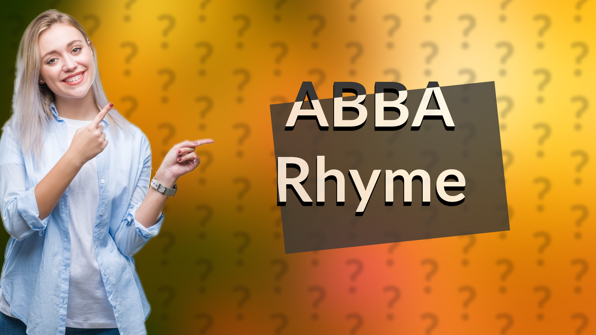 ABBA Rhyme