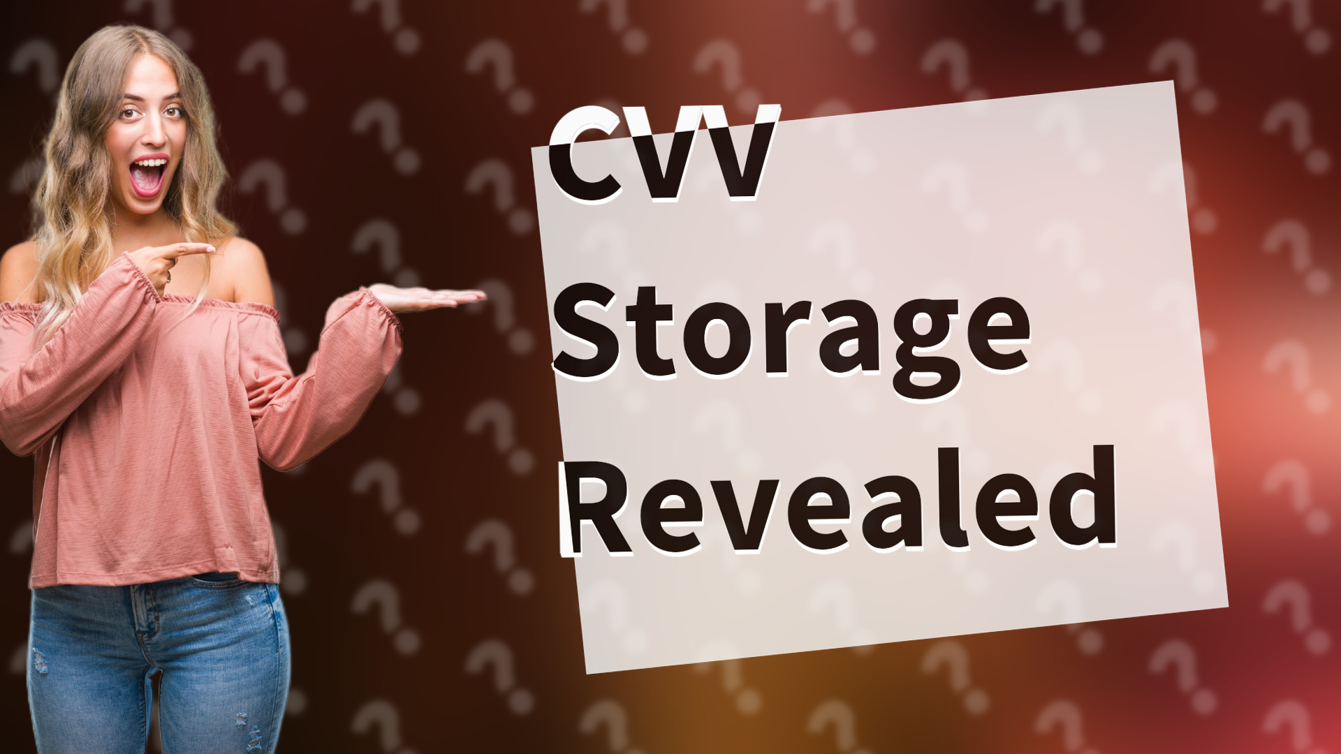 CVV Storage Revealed