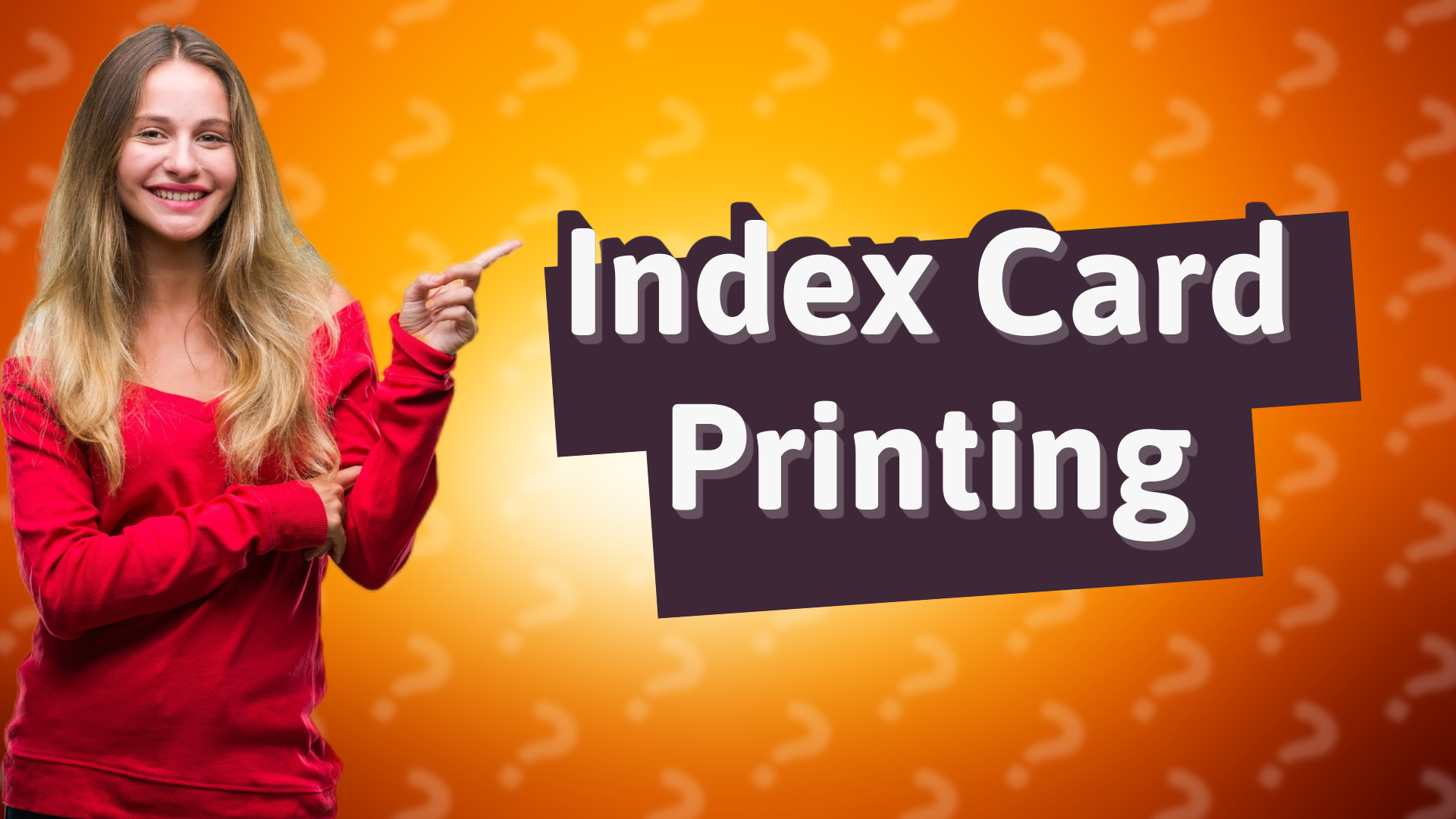 Index Card Printing