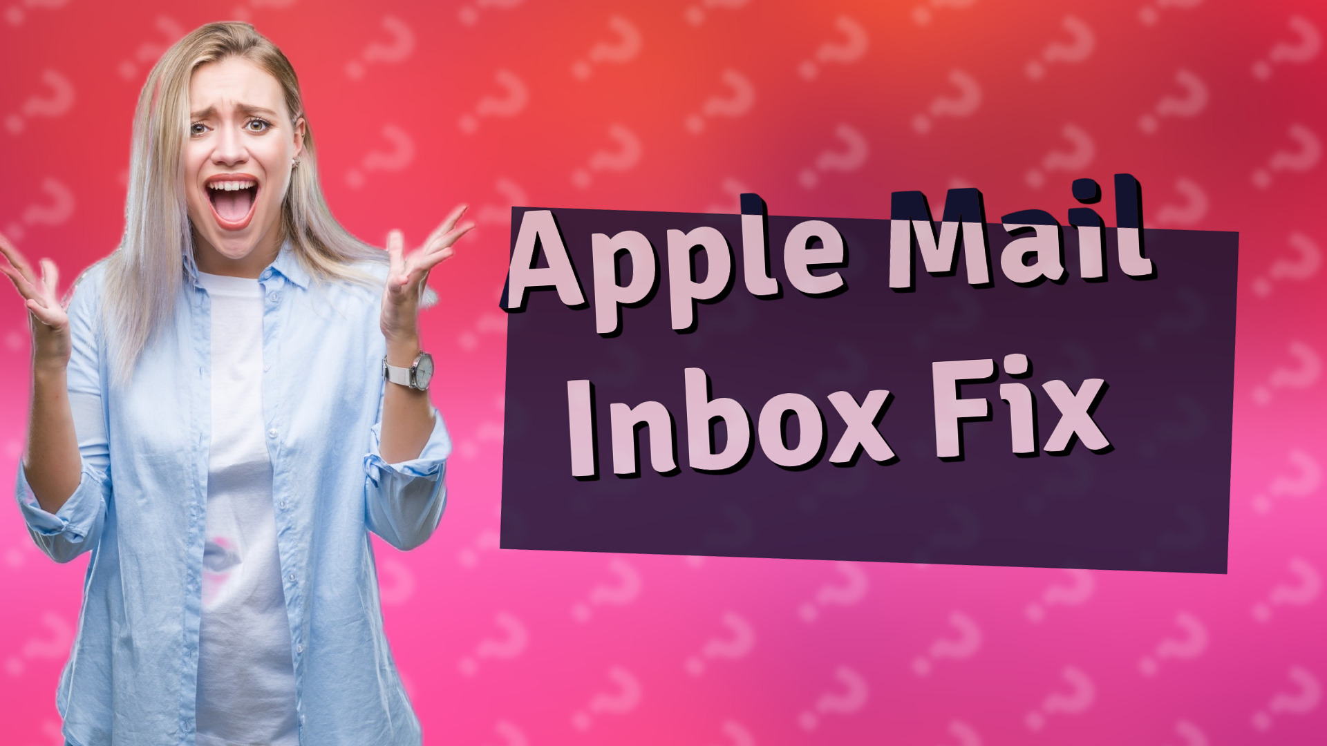 Apple Mail Inbox Fix