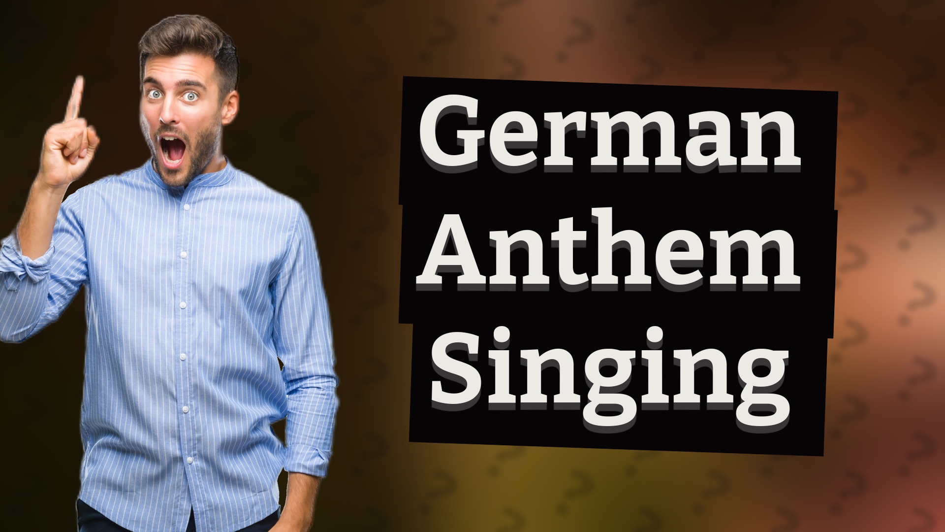German Anthem Singing