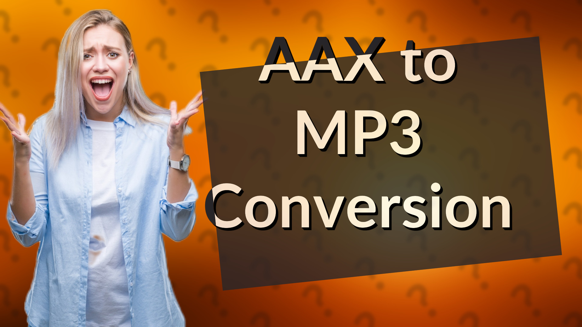 AAX to MP3 Conversion