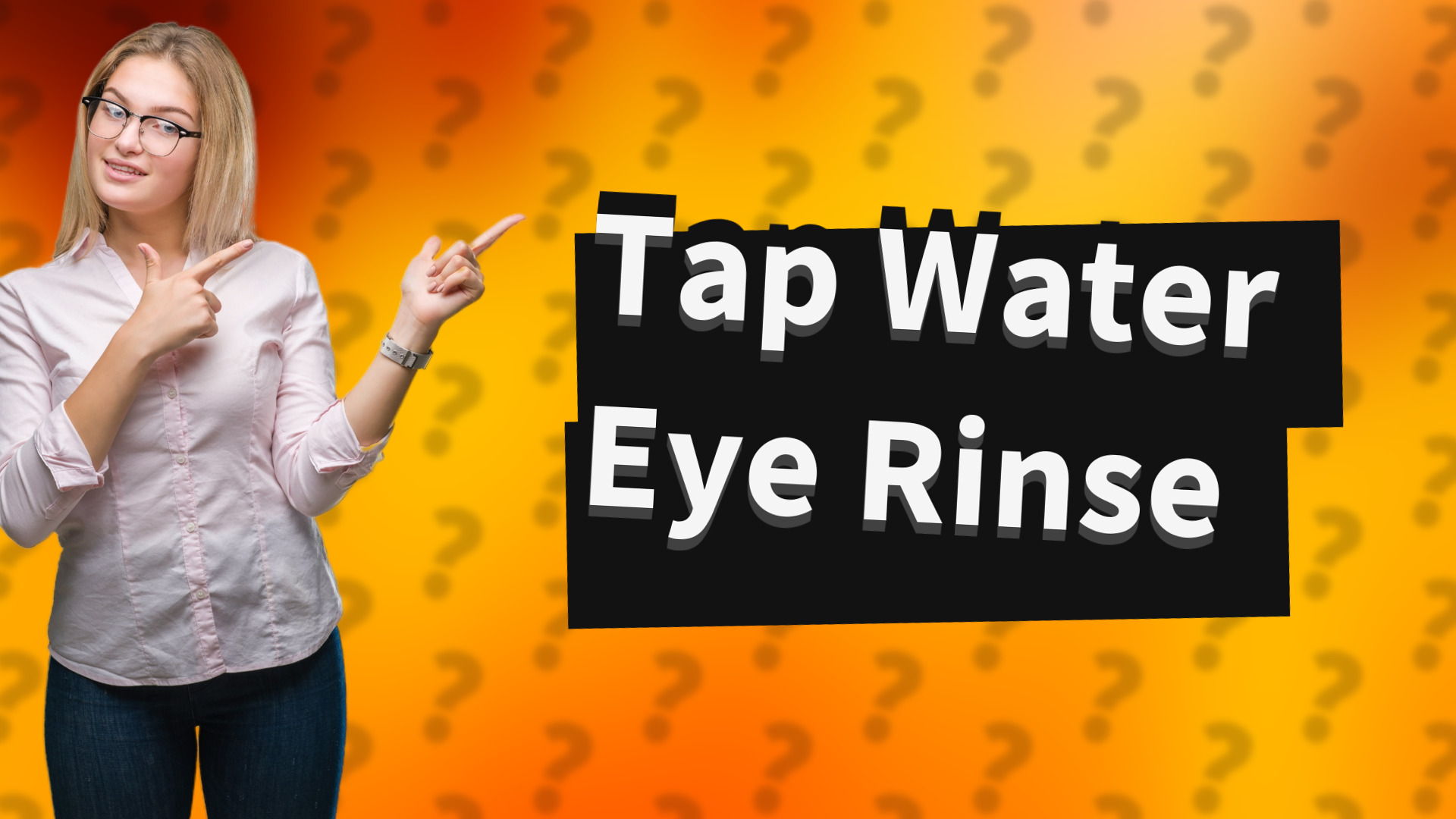 Tap Water Eye Rinse