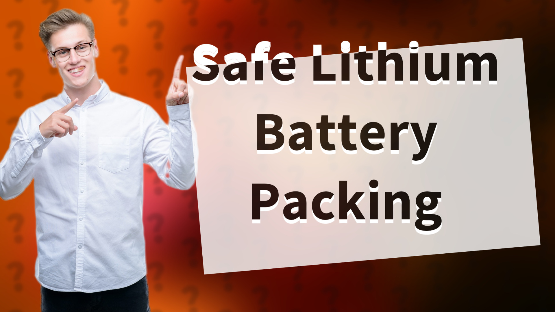 Safe Lithium Battery Packing