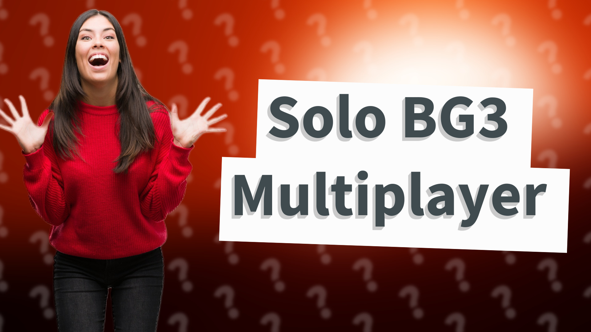 Solo BG3 Multiplayer