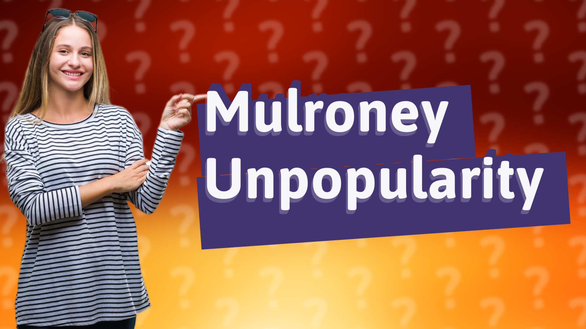 Mulroney Unpopularity