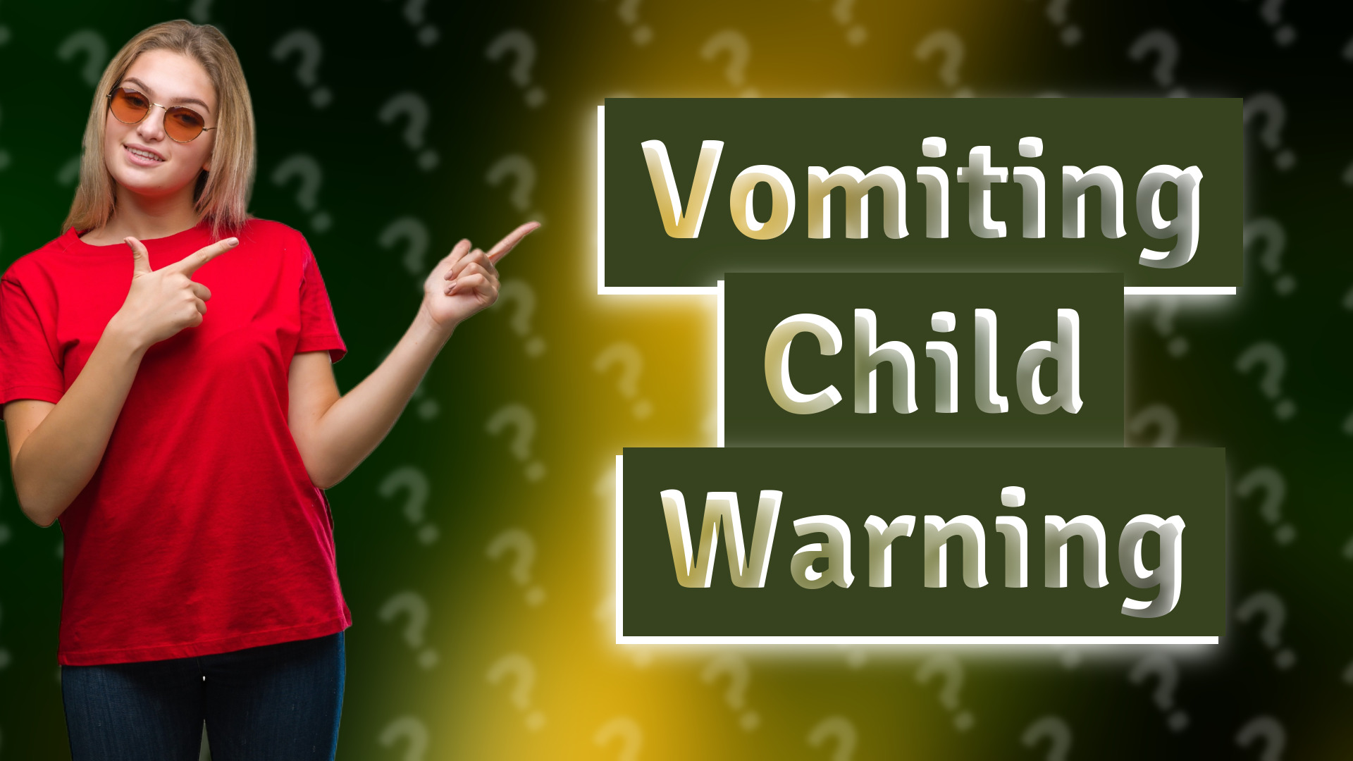 Vomiting Child Warning