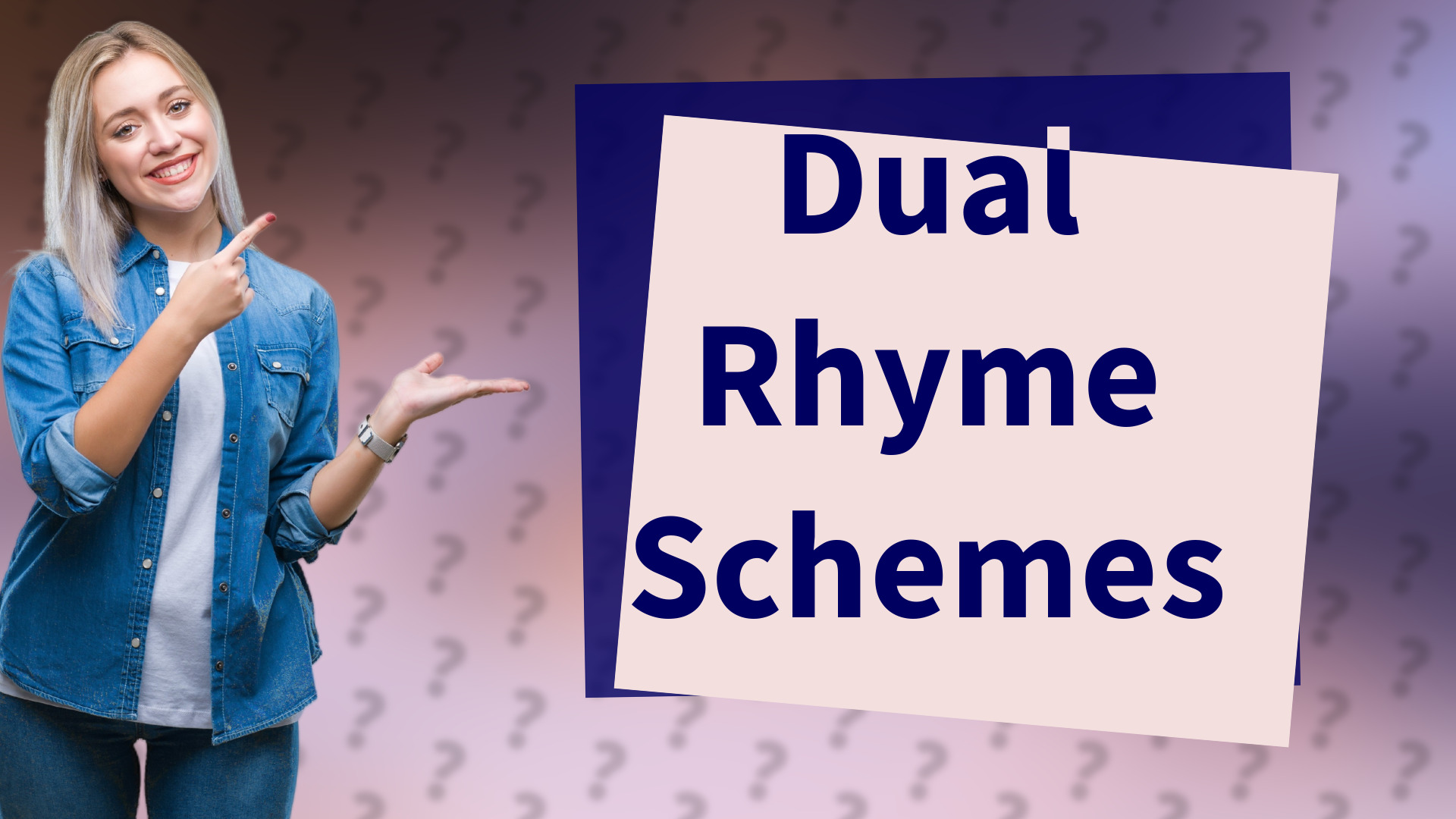 Dual Rhyme Schemes