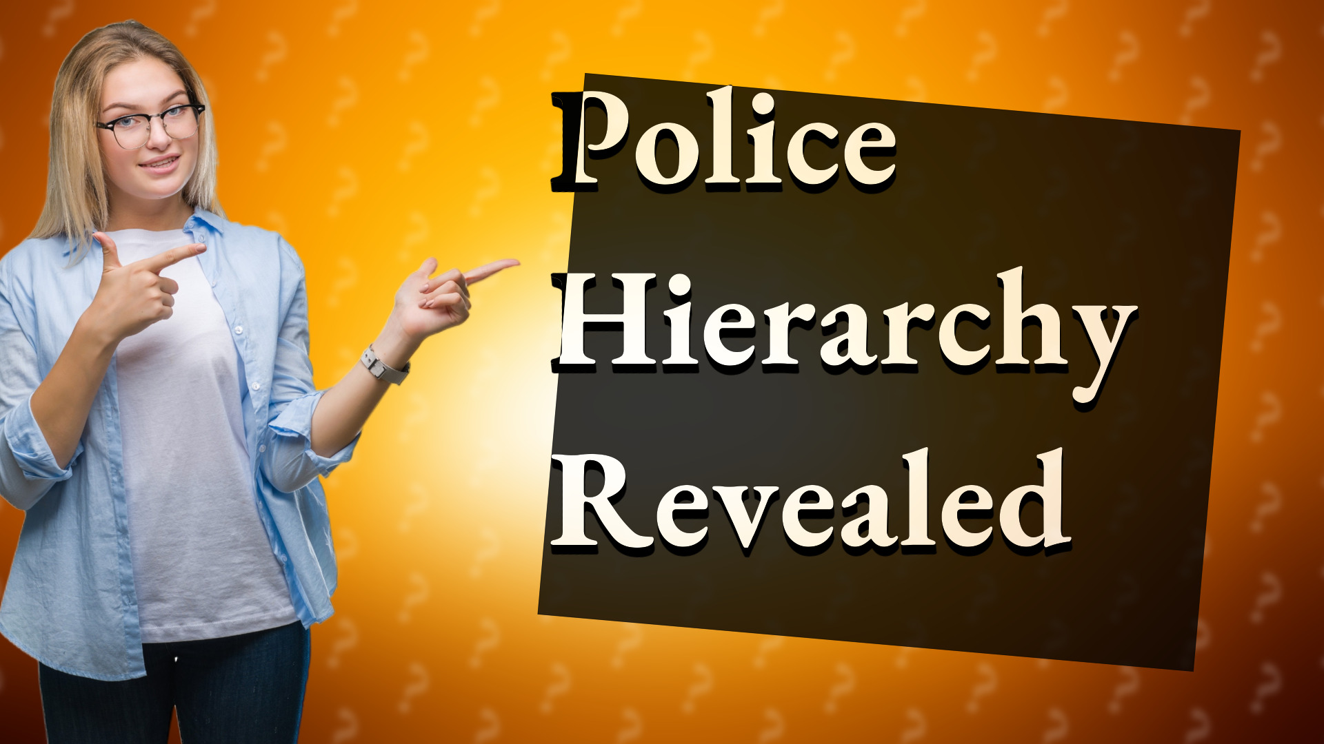 Police Hierarchy Revealed