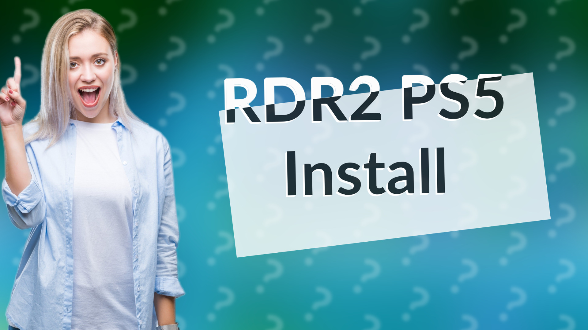 RDR2 PS5 Install