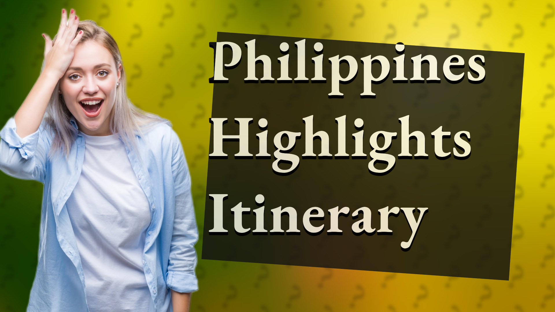 Philippines Highlights Itinerary