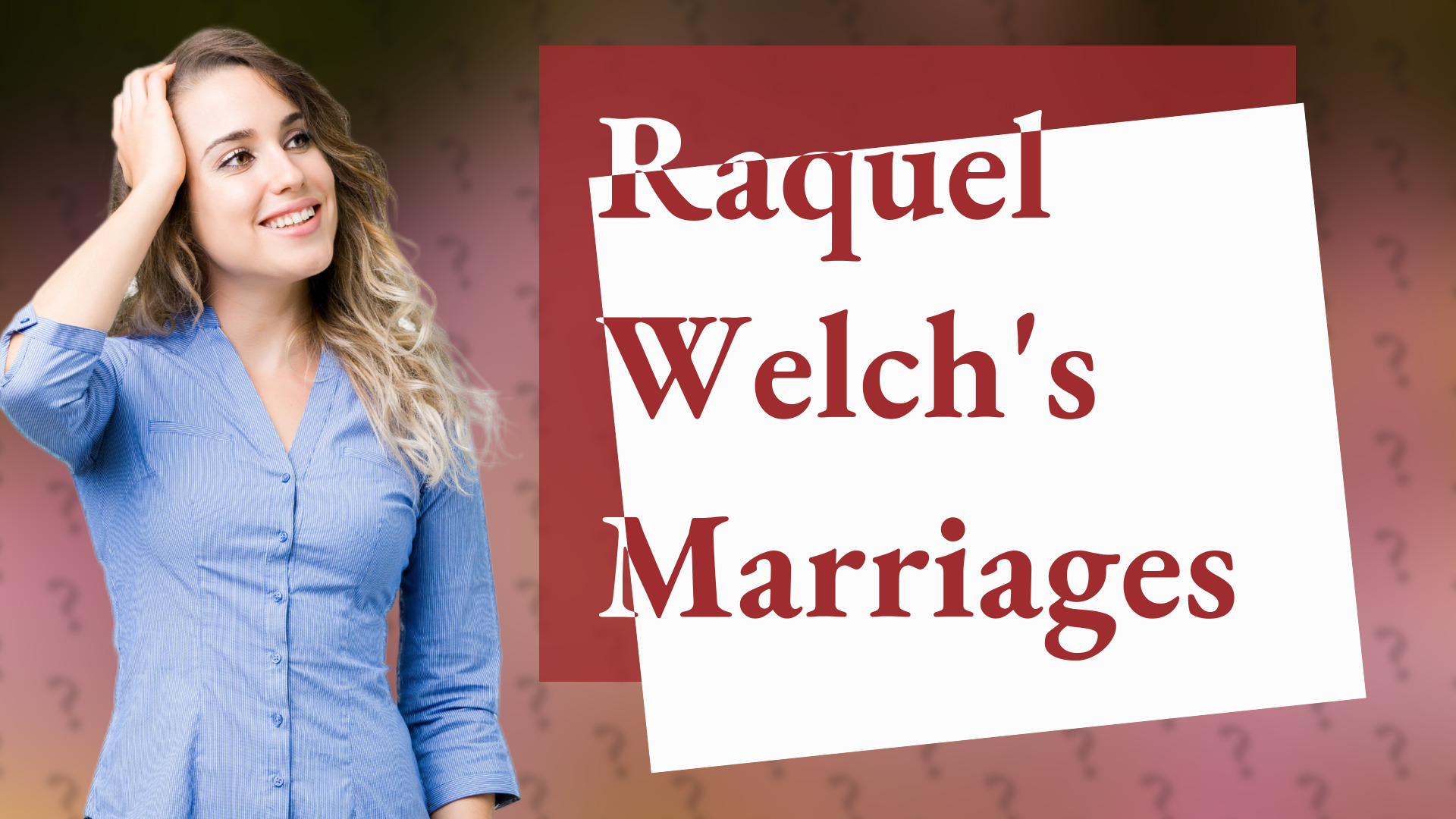 Raquel Welch's Marriages