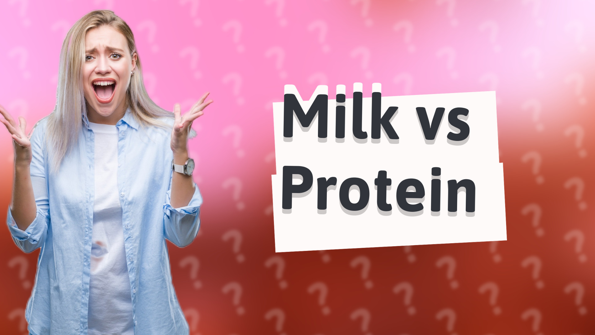 Milk vs Protein