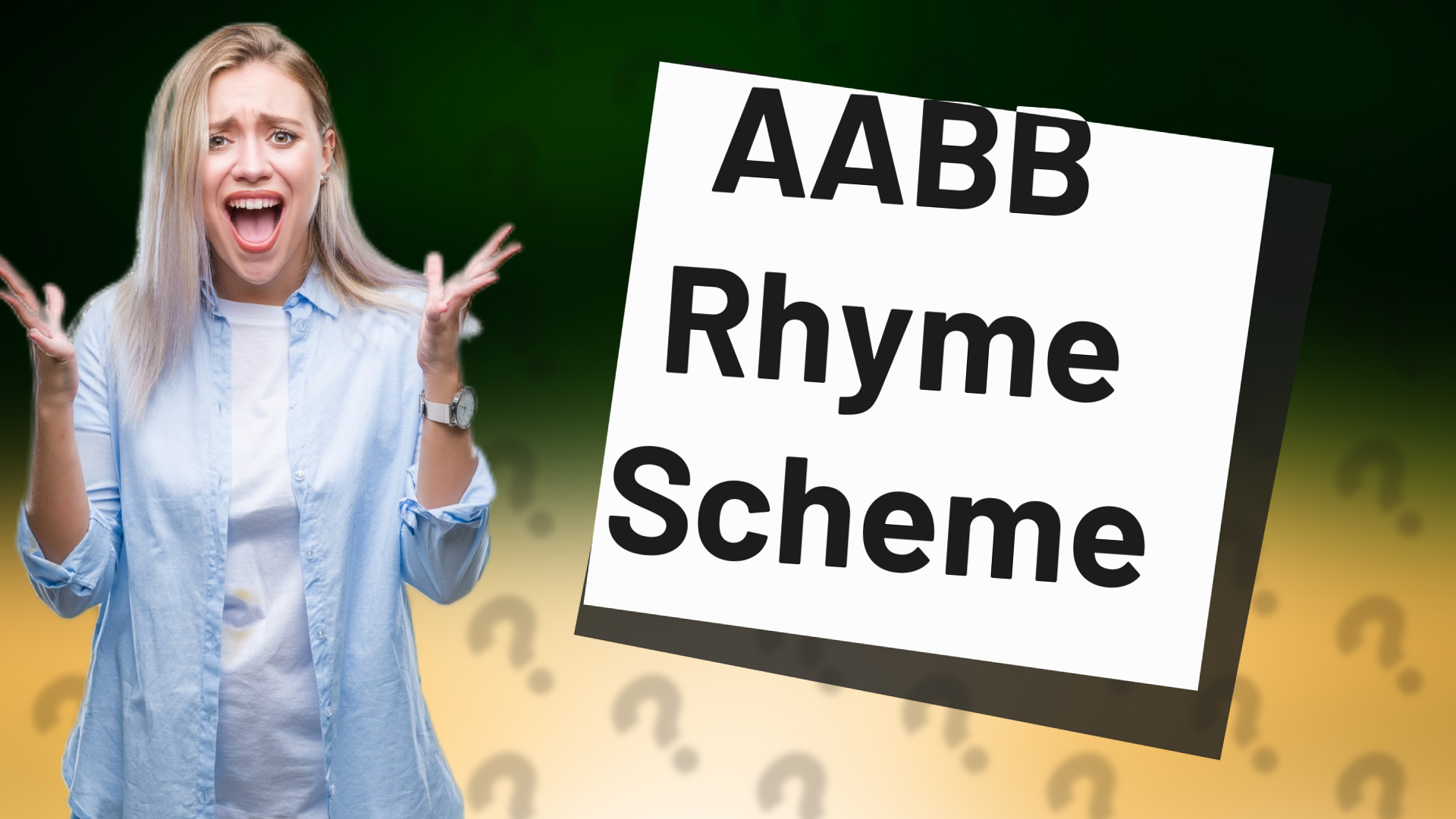 AABB Rhyme Scheme