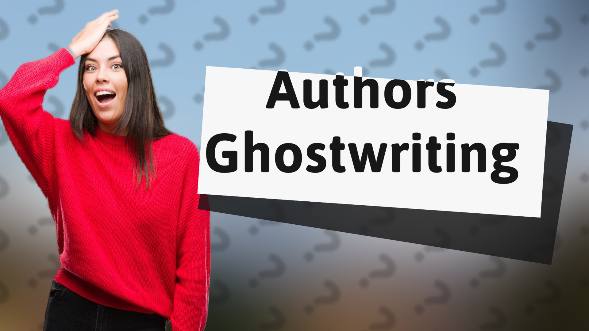 Authors Ghostwriting