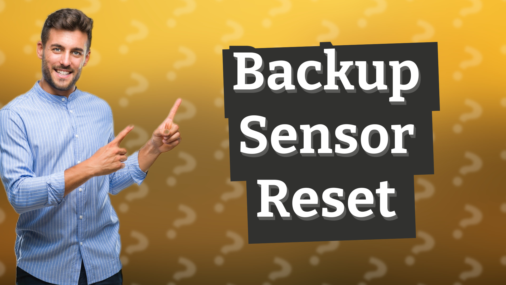 Backup Sensor Reset