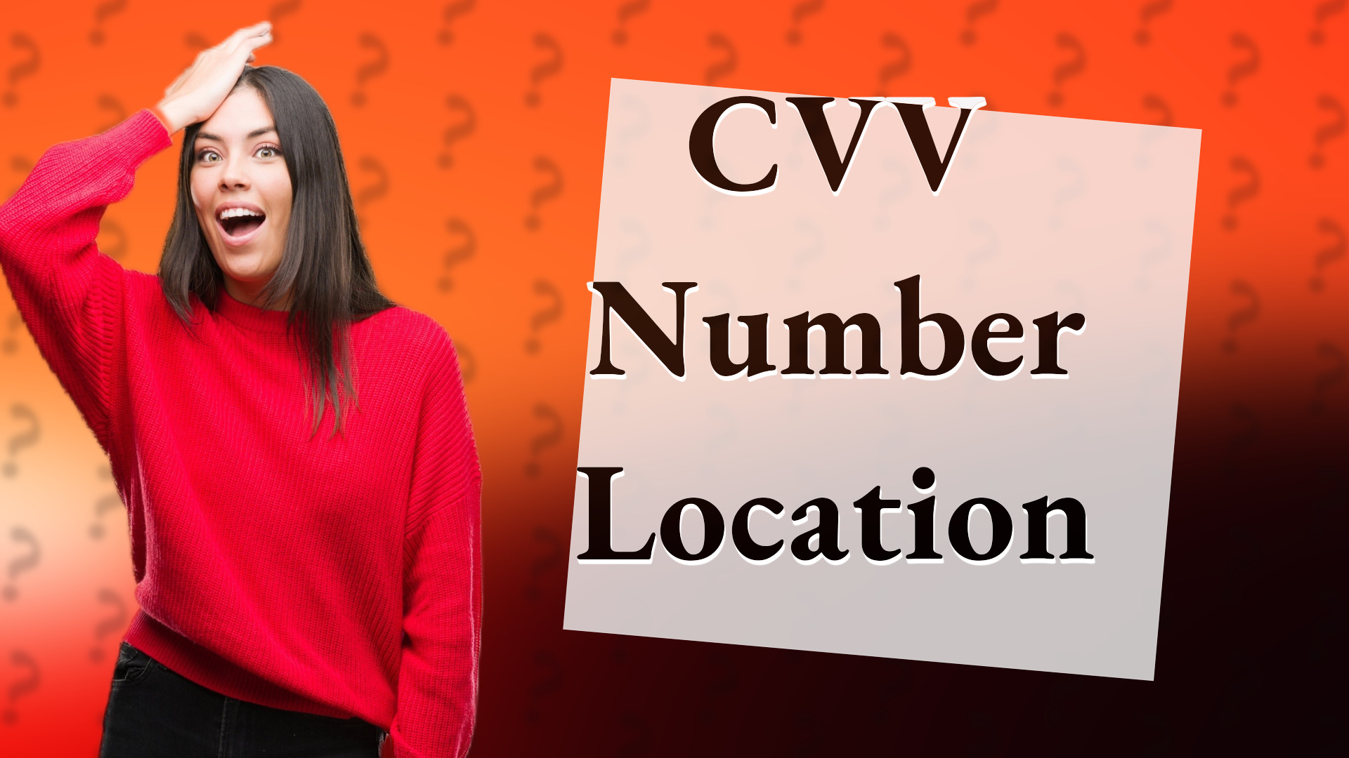 CVV Number Location