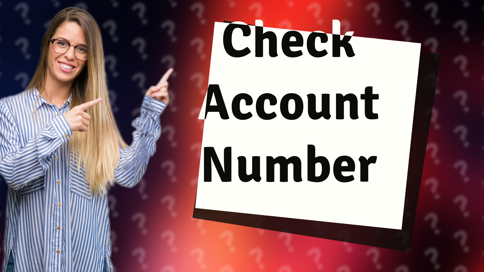 Check Account Number