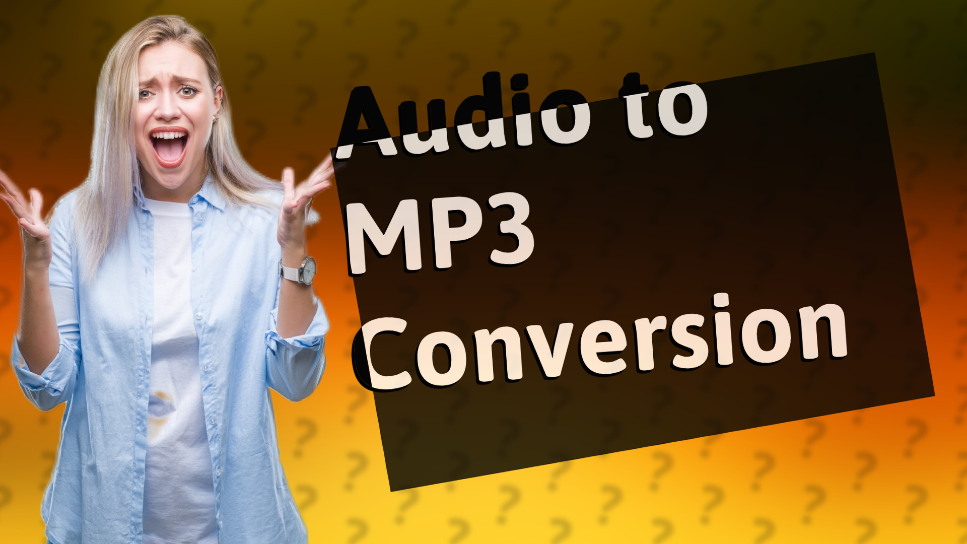 Audio to MP3 Conversion