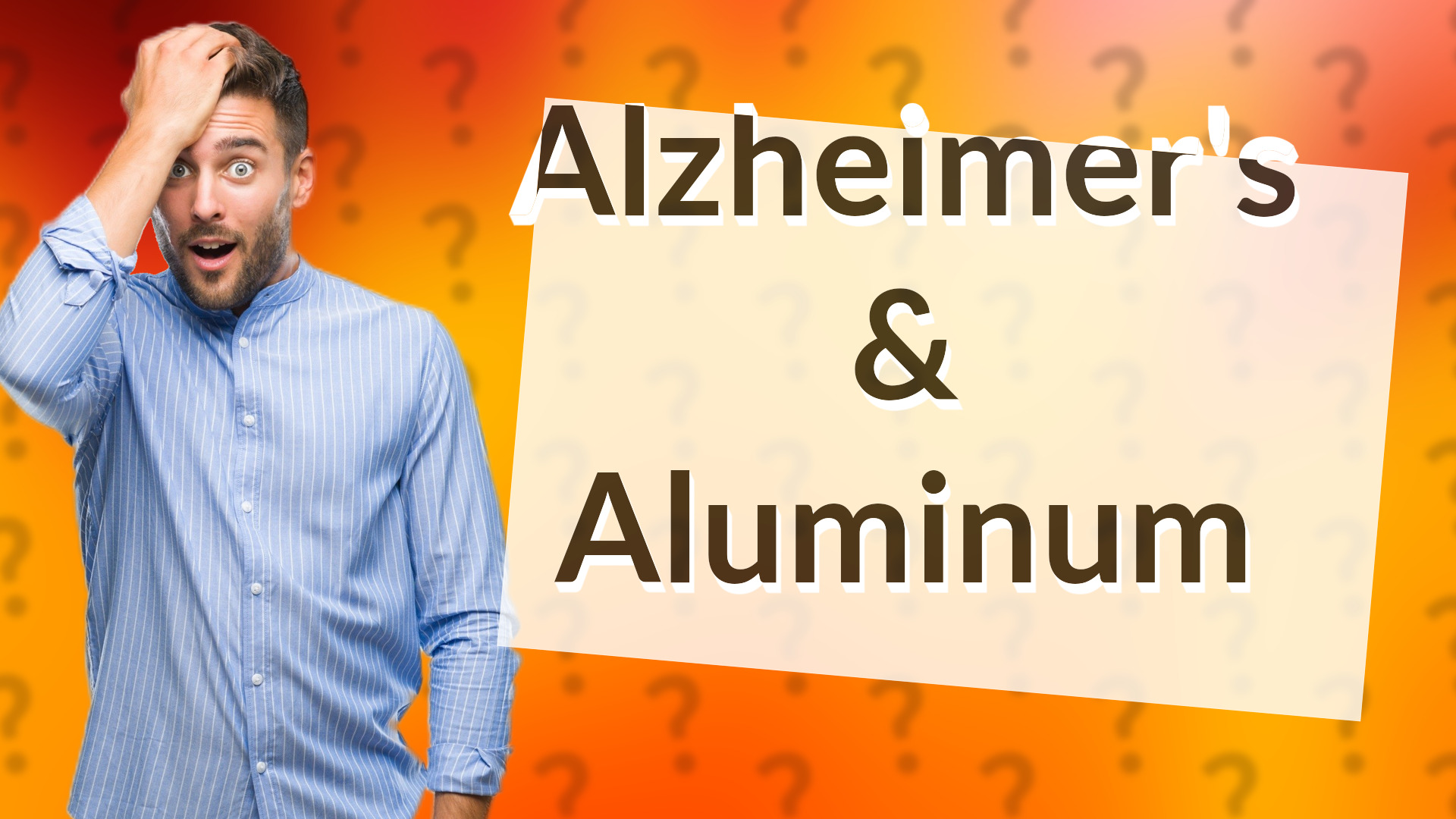 Alzheimer's & Aluminum