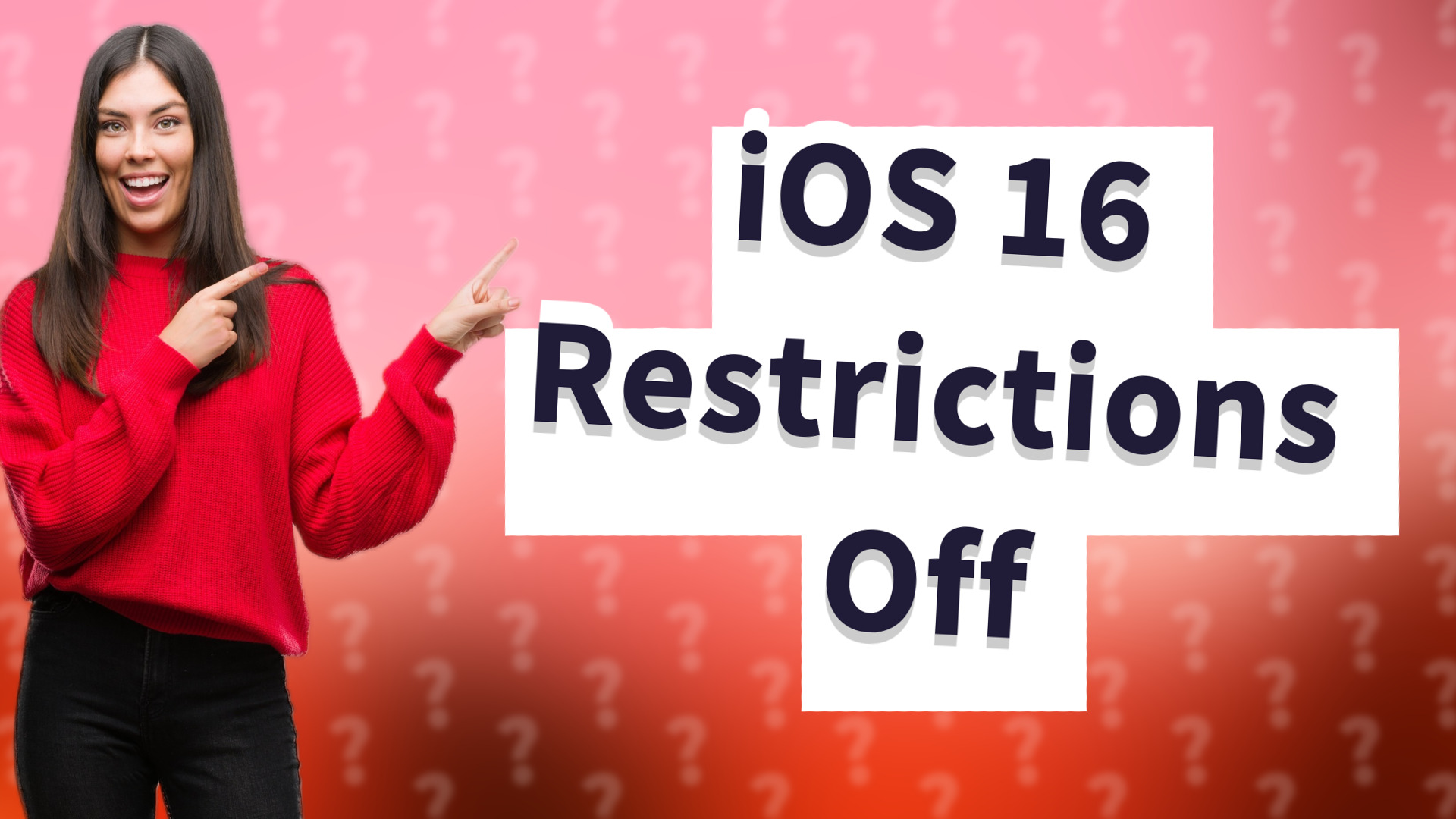 iOS 16 Restrictions Off