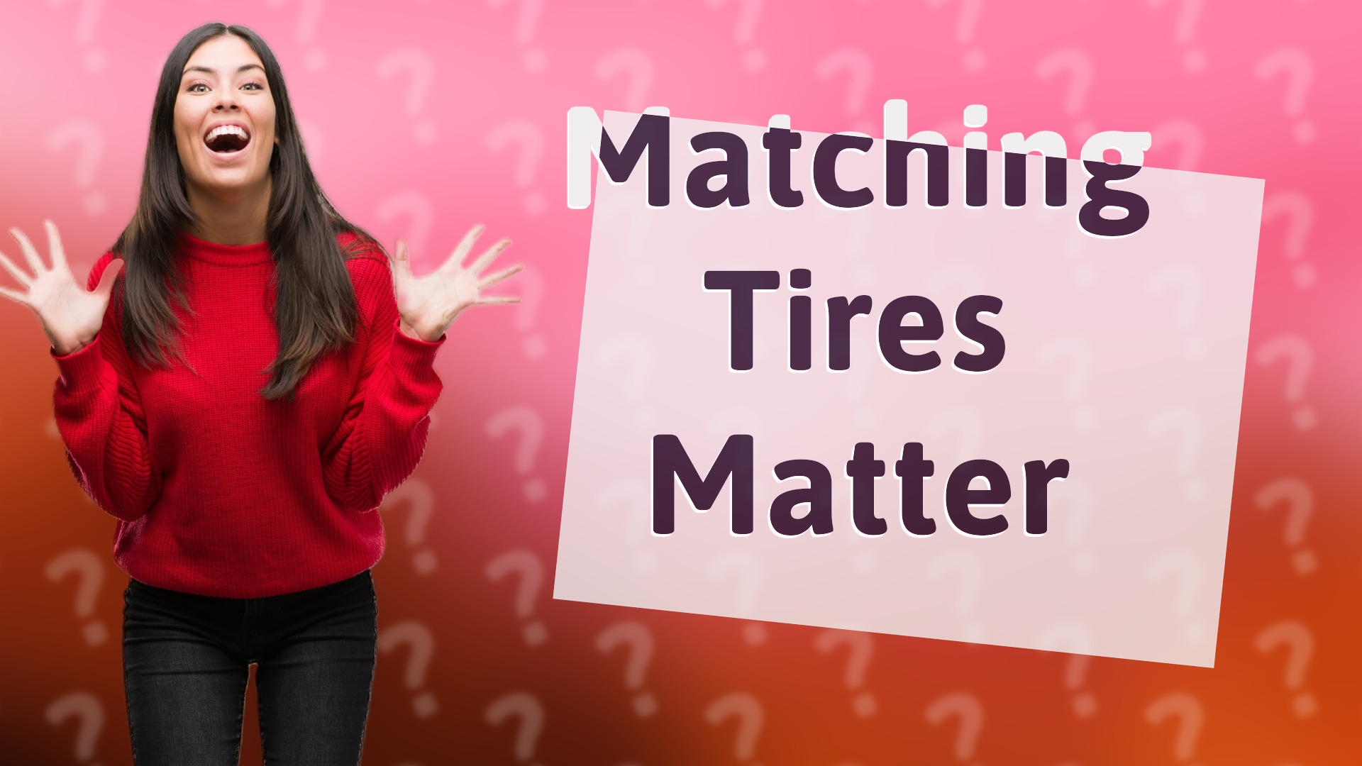 Matching Tires Matter